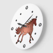 Horloge murale du cheval (Angle)