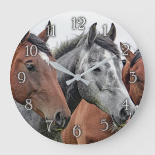 Horloge murale du cheval