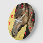 Horloge murale du cheval (Angle)