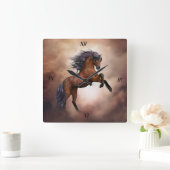 Horloge murale du cheval arabe (Maison)
