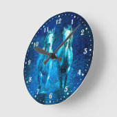 Horloge murale du cheval blanc (Angle)