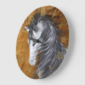 Horloge murale du cheval blanc (Angle)