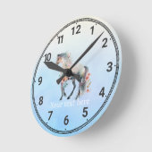 Horloge murale du cheval d'eau (Angle)