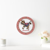 Horloge murale du cheval occidental - Ajouter un n (Maison)