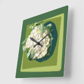 Horloge murale du chou-fleur (Angle)