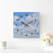 Horloge murale du ciel bleu (Maison)