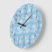 Horloge murale du ciel bleu et des nuages (Angle)