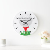 Horloge murale du club de golf, 10" - Blanc rond (Maison)