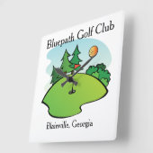 Horloge murale du club de golf customisé (Angle)