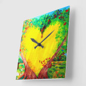 horloge murale du coeur d'or (Angle)