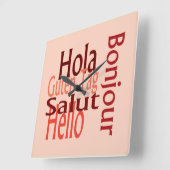 Horloge murale du cool acrylique (Angle)