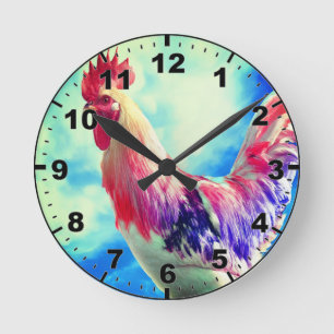 Horloge murale du coq
