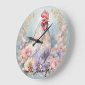 Horloge murale du coq agricole (Angle)