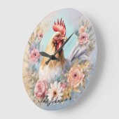 Horloge murale du coq agricole (Angle)