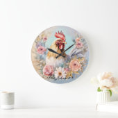 Horloge murale du coq agricole (Maison)