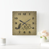 Horloge murale du corbeau de pays principal (Maison)