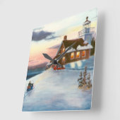 Horloge murale du coucher de soleil Polaris (Angle)