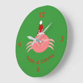 Horloge murale du crabe de Noël (Angle)