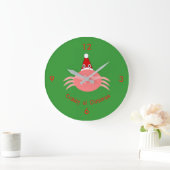Horloge murale du crabe de Noël (Maison)