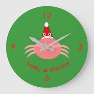 Horloge murale du crabe de Noël