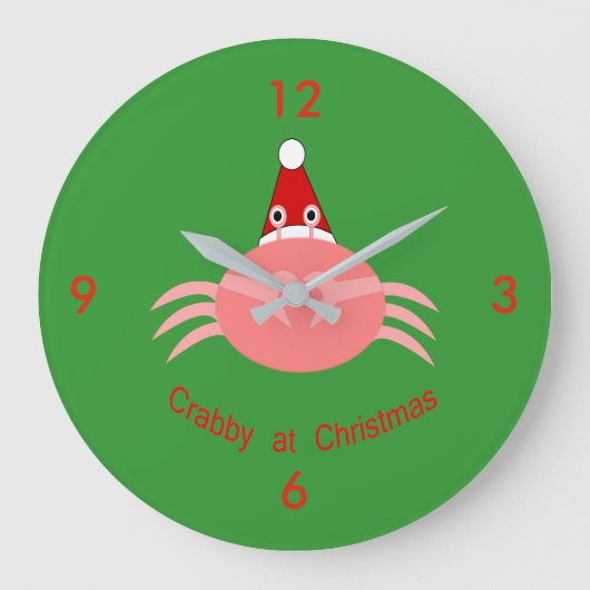 Horloge murale du crabe de Noël (Recto)