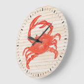 Horloge murale du crabe de plage - SRF (Angle)