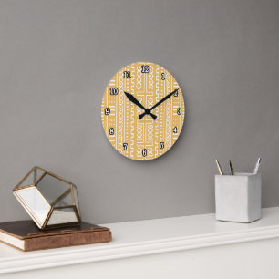 Horloge murale du créateur en tissu boueux
