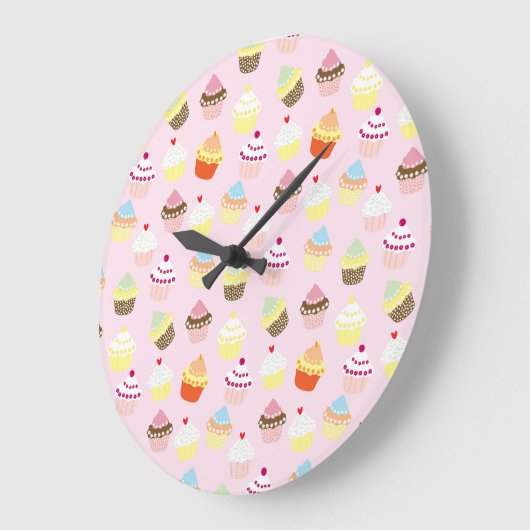 Horloge murale du Cupcake Party (Angle)