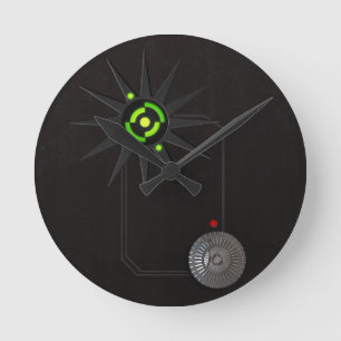 Horloge murale du Cyberpunk LED