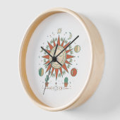 Horloge murale du désert céleste - Cactus Soleil L (Angle)