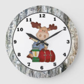 Horloge murale du dessin animé Camping Moose (Recto)