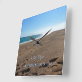 Horloge murale du devis inspirant (Angle)