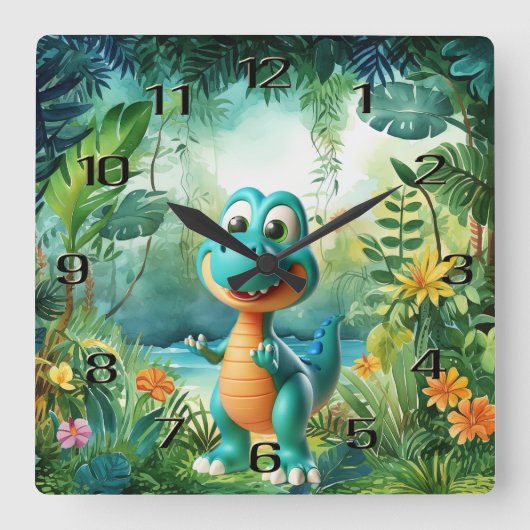 Horloge murale du Dinosaure mignon (Recto)