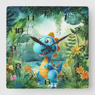 Horloge murale du Dinosaure mignon
