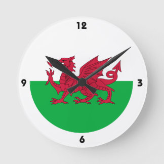 Horloge murale du Dragon Rouge du Pays de Galles