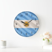 Horloge murale du drapeau de l'Argentine — Dessin  (Maison)