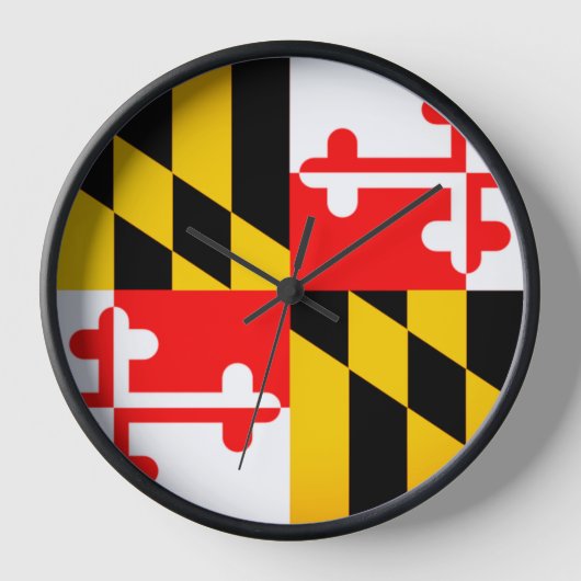Horloge murale du drapeau du Maryland (Recto)