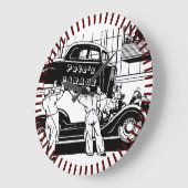 Horloge murale du GARAGE personnalisé - Mécanique (Angle)