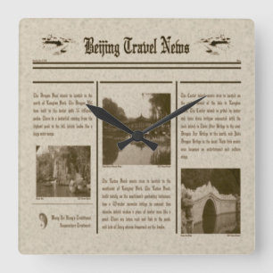 Horloge murale du journal