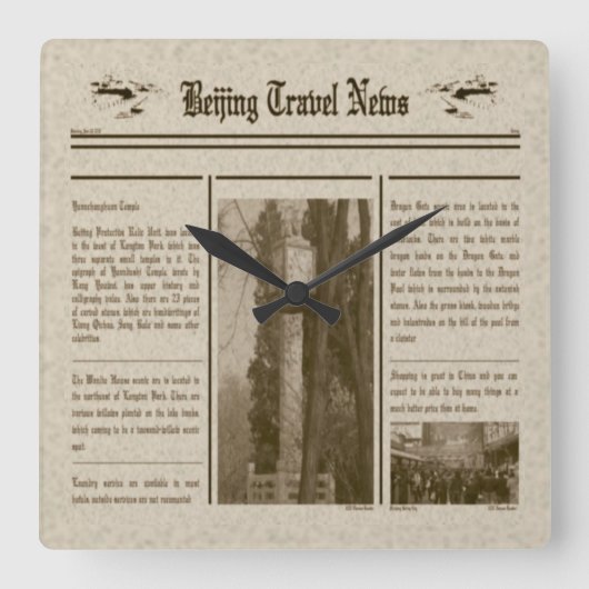 Horloge murale du journal (Recto)