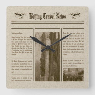 Horloge murale du journal