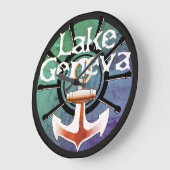 Horloge murale du lac Léman (Angle)