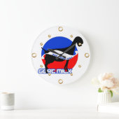 Horloge murale du lait de chèvre (Maison)