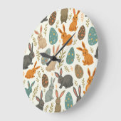 Horloge murale du lapin de Pâques (Angle)