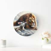 Horloge murale du lion et de l'agneau (Maison)
