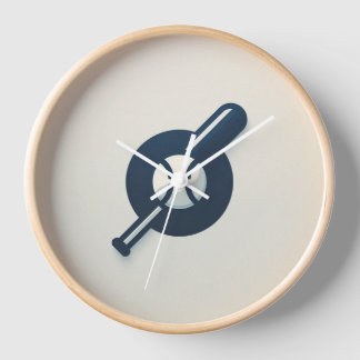 Horloge murale du logo du baseball