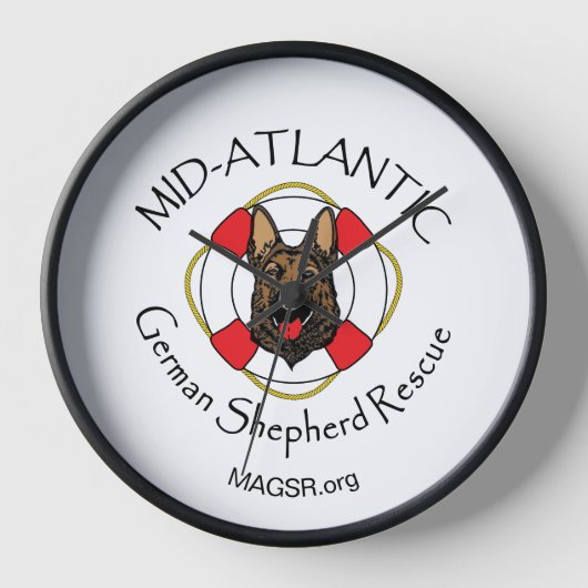 horloge murale du logo MAGSR (Recto)