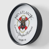 horloge murale du logo MAGSR (Angle)