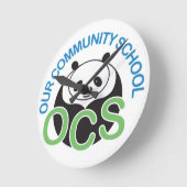 Horloge murale du logo OCS (Angle)