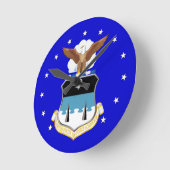 Horloge murale du logo USAFA (Angle)
